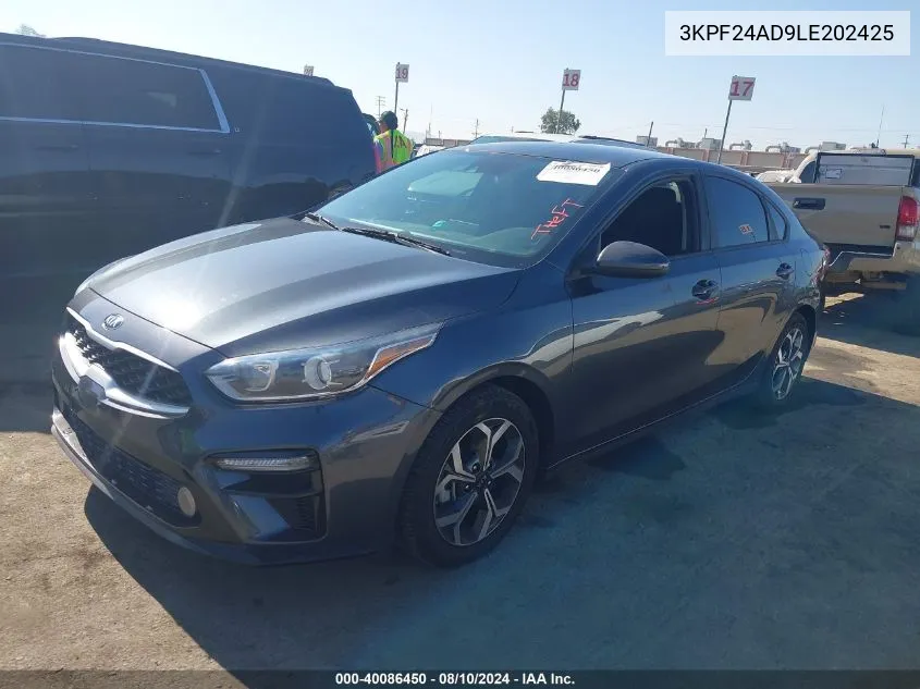 3KPF24AD9LE202425 2020 Kia Forte Lxs