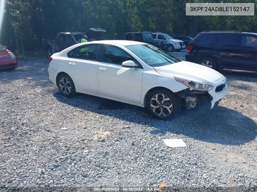 2020 Kia Forte Lxs VIN: 3KPF24AD8LE152147 Lot: 40095059