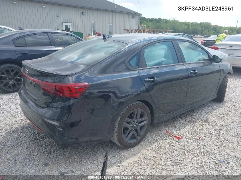 3KPF34AD3LE248961 2020 Kia Forte Gt-Line