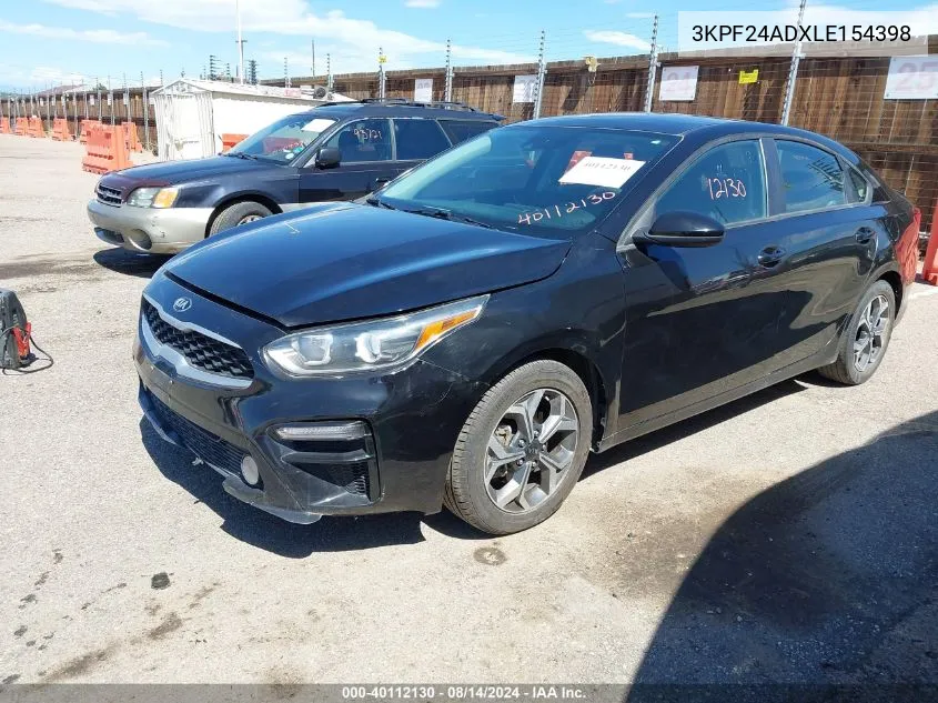 2020 Kia Forte Lxs VIN: 3KPF24ADXLE154398 Lot: 40112130