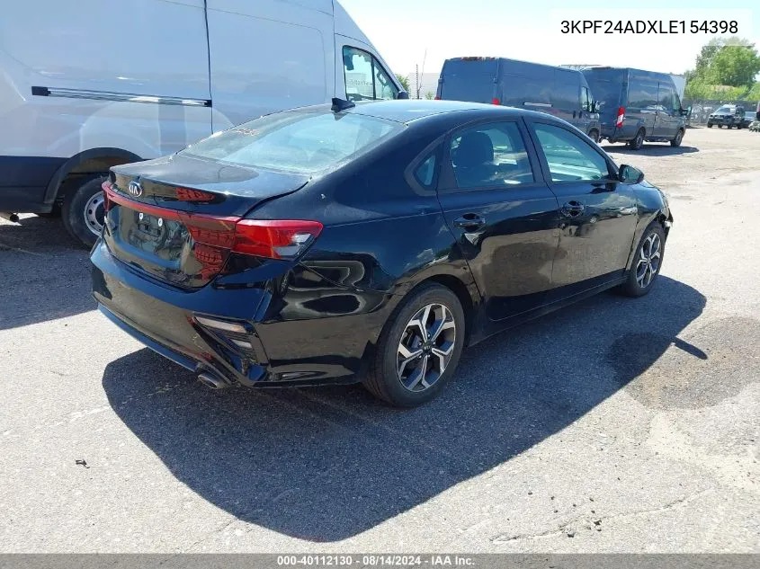 3KPF24ADXLE154398 2020 Kia Forte Lxs