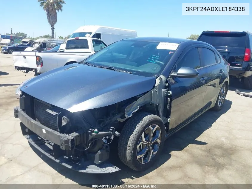 2020 Kia Forte Lxs VIN: 3KPF24ADXLE184338 Lot: 40115109