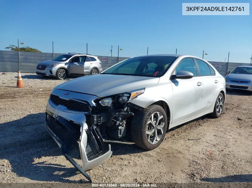 2020 Kia Forte Fe/Lxs VIN: 3KPF24AD9LE142761 Lot: 40133040