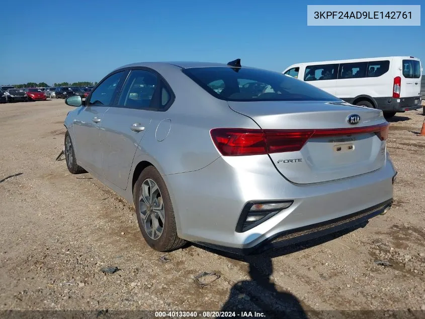 2020 Kia Forte Fe/Lxs VIN: 3KPF24AD9LE142761 Lot: 40133040