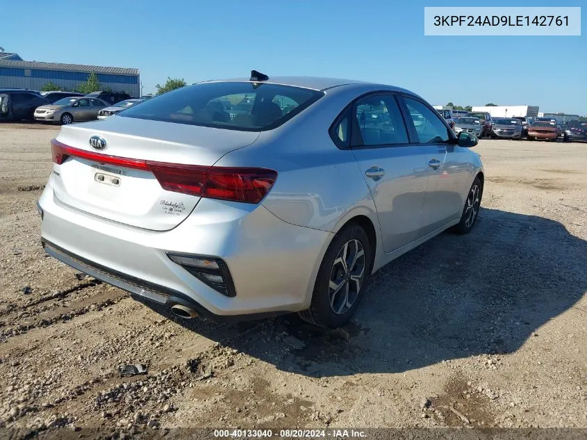 2020 Kia Forte Fe/Lxs VIN: 3KPF24AD9LE142761 Lot: 40133040