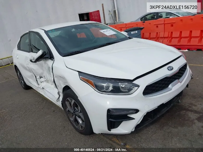 2020 Kia Forte Lxs VIN: 3KPF24ADXLE156720 Lot: 40145524