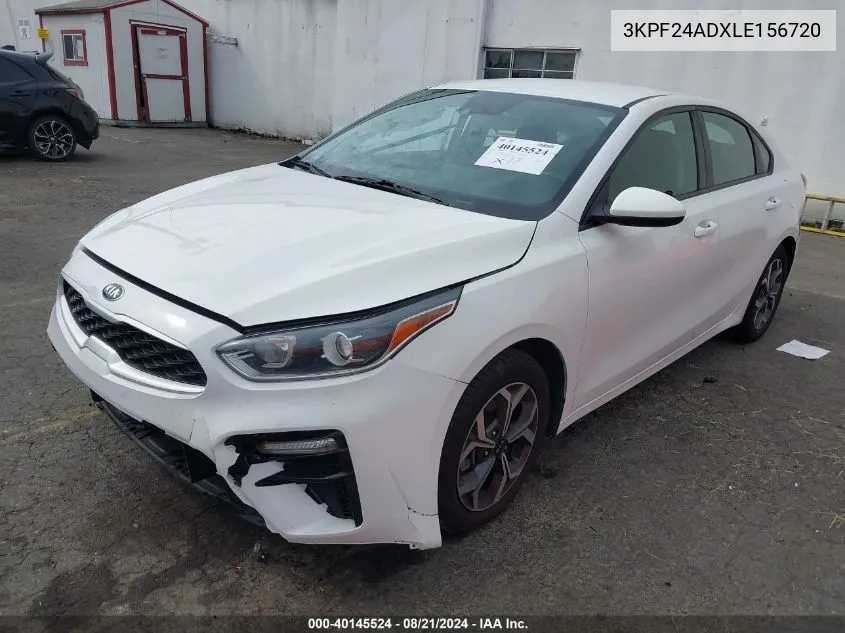 3KPF24ADXLE156720 2020 Kia Forte Lxs