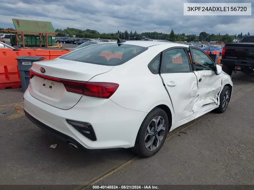 2020 Kia Forte Lxs VIN: 3KPF24ADXLE156720 Lot: 40145524