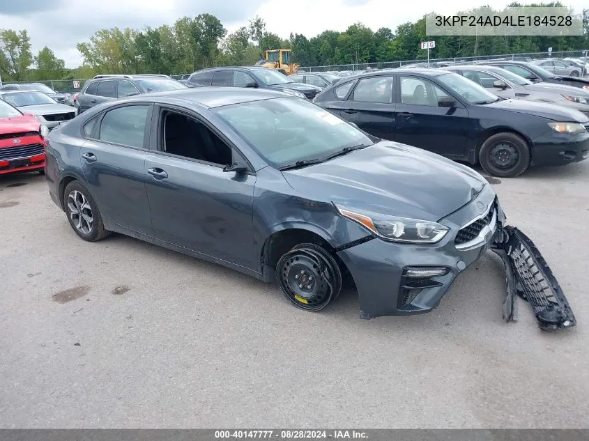 2020 Kia Forte Lxs VIN: 3KPF24AD4LE184528 Lot: 40147777