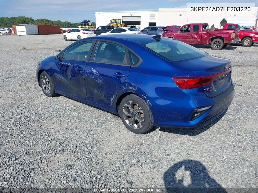 2020 Kia Forte Lxs VIN: 3KPF24AD7LE203220 Lot: 40179504