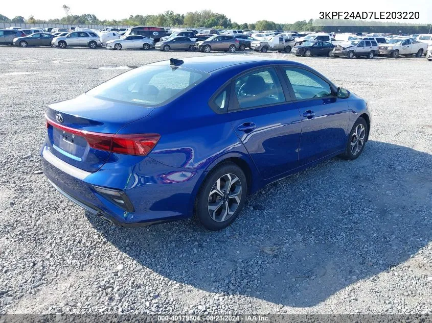 3KPF24AD7LE203220 2020 Kia Forte Lxs