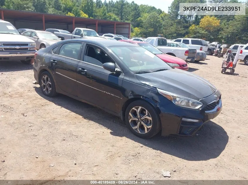 2020 Kia Forte Lxs VIN: 3KPF24AD9LE233951 Lot: 40189489