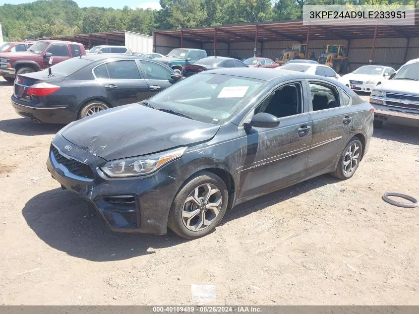 2020 Kia Forte Lxs VIN: 3KPF24AD9LE233951 Lot: 40189489