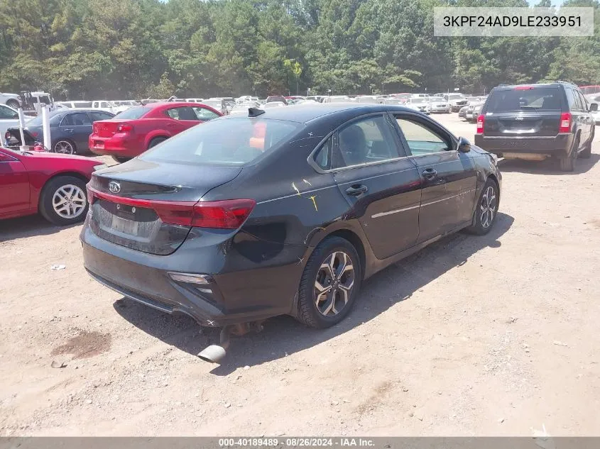 2020 Kia Forte Lxs VIN: 3KPF24AD9LE233951 Lot: 40189489