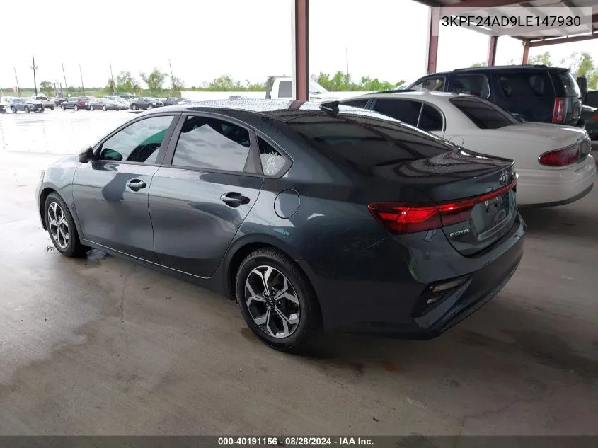 2020 Kia Forte Lxs VIN: 3KPF24AD9LE147930 Lot: 40191156