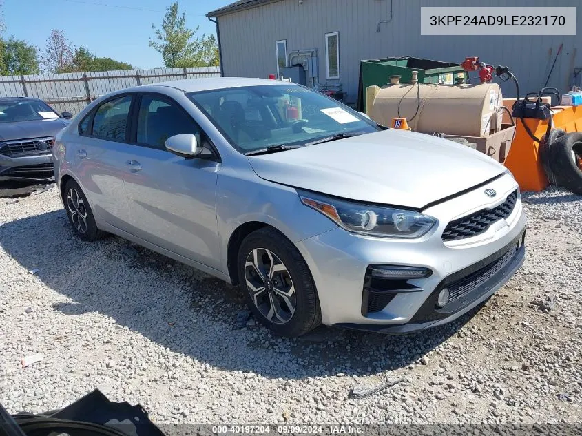 2020 Kia Forte Lxs VIN: 3KPF24AD9LE232170 Lot: 40197204