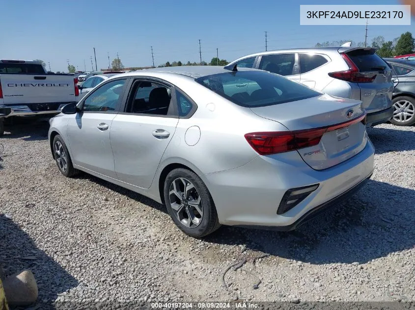 2020 Kia Forte Lxs VIN: 3KPF24AD9LE232170 Lot: 40197204