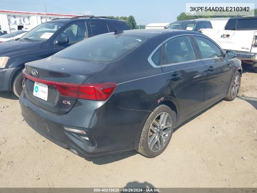 3KPF54AD2LE210342 2020 Kia Forte Ex