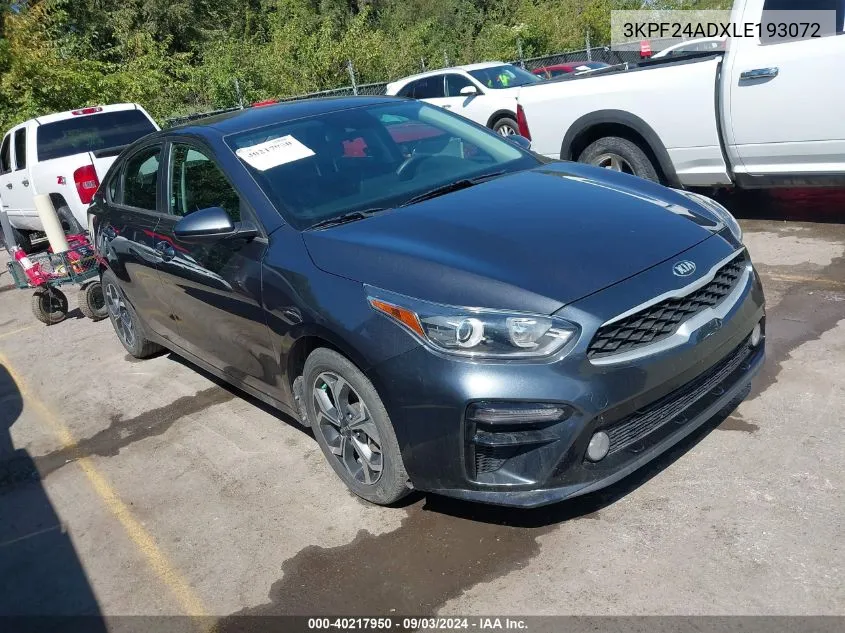 2020 Kia Forte Lxs VIN: 3KPF24ADXLE193072 Lot: 40217950