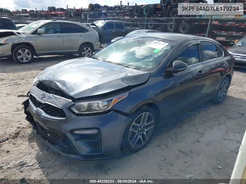 2020 Kia Forte Ex VIN: 3KPF54AD7LE179234 Lot: 40235233