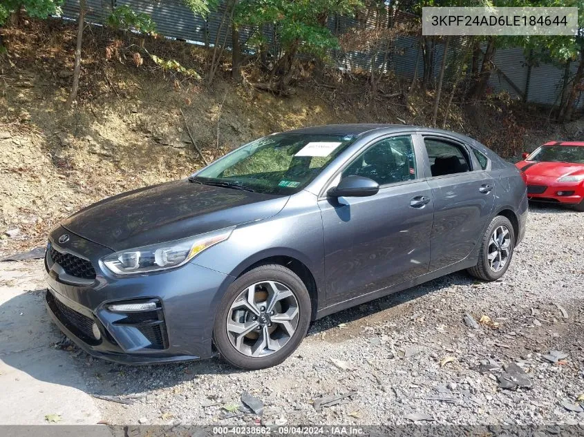 2020 Kia Forte Lxs VIN: 3KPF24AD6LE184644 Lot: 40238662