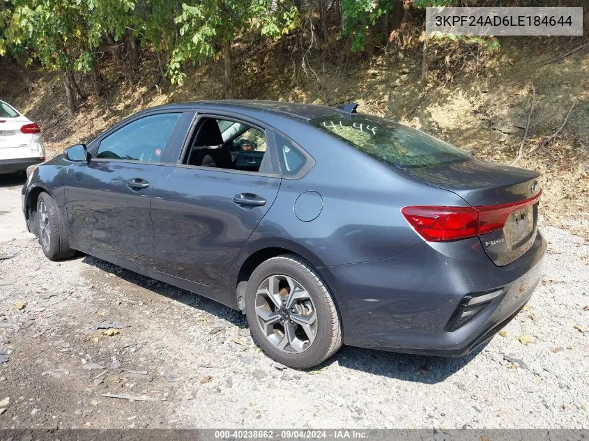 2020 Kia Forte Lxs VIN: 3KPF24AD6LE184644 Lot: 40238662