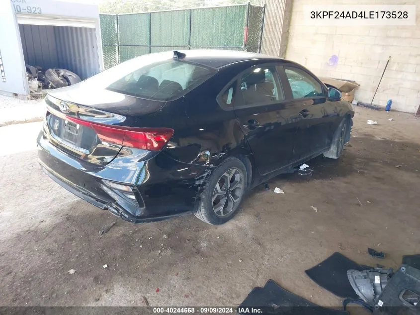 2020 Kia Forte Lxs VIN: 3KPF24AD4LE173528 Lot: 40244668