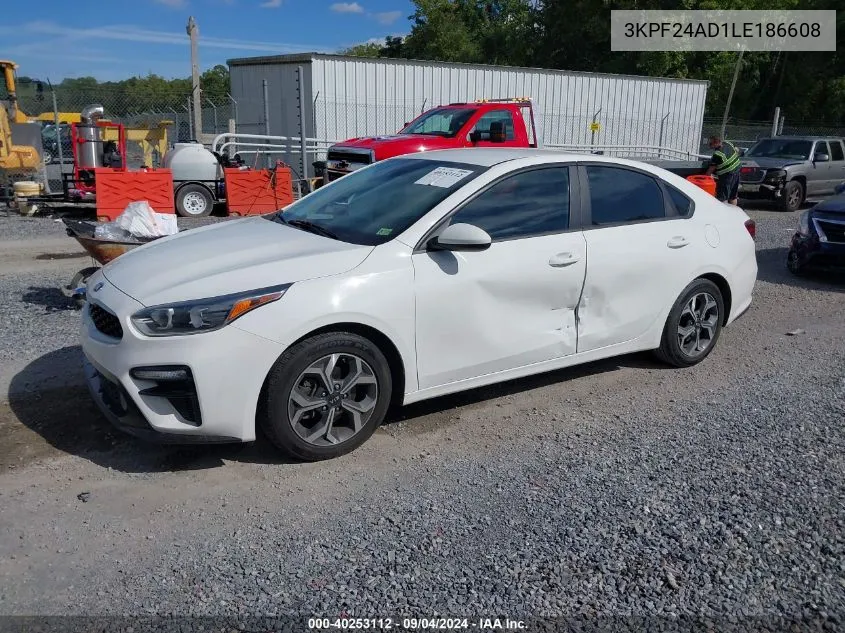 3KPF24AD1LE186608 2020 Kia Forte Lxs