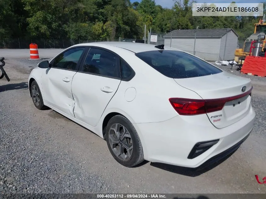 2020 Kia Forte Lxs VIN: 3KPF24AD1LE186608 Lot: 40253112