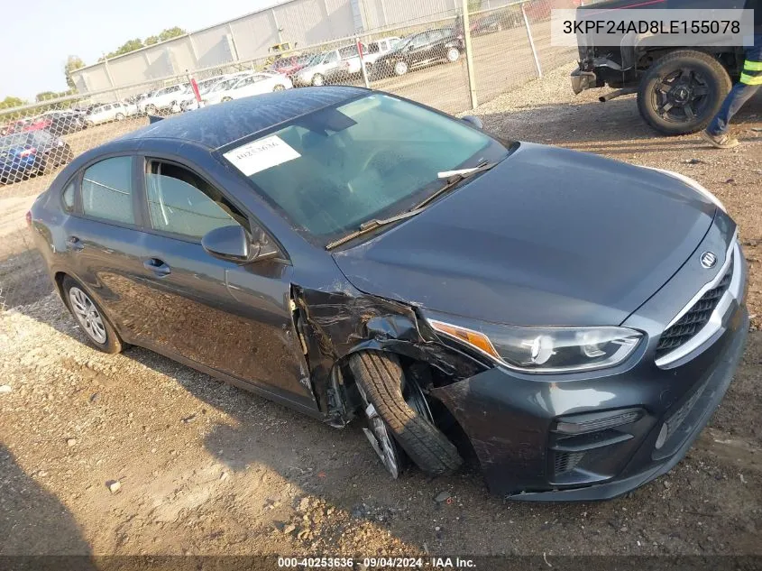 3KPF24AD8LE155078 2020 Kia Forte Fe/Lxs