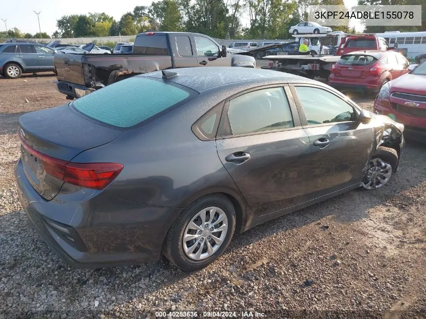 3KPF24AD8LE155078 2020 Kia Forte Fe/Lxs