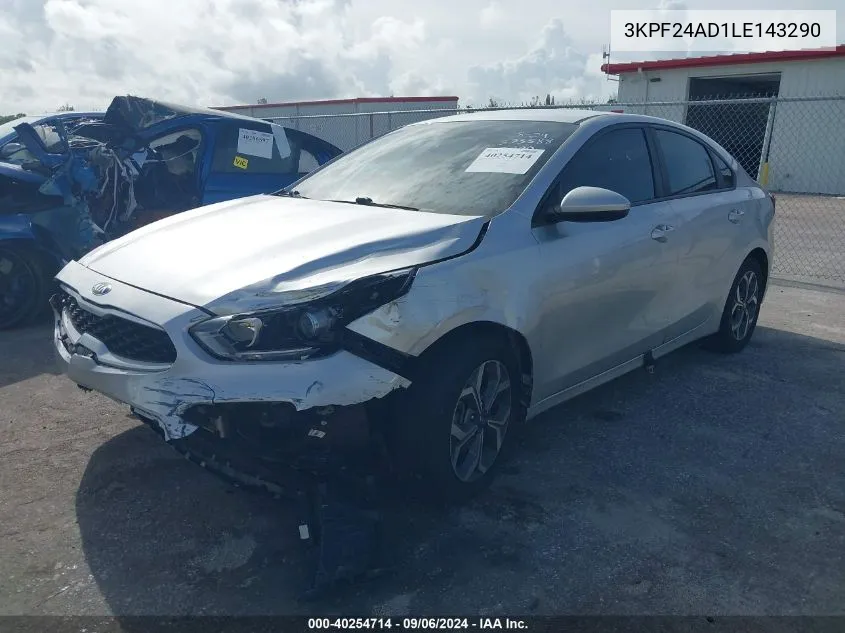 2020 Kia Forte Lxs VIN: 3KPF24AD1LE143290 Lot: 40254714