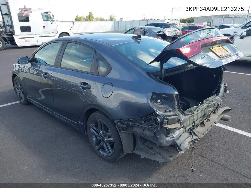 3KPF34AD9LE213275 2020 Kia Forte Gt-Line