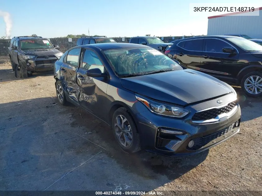 2020 Kia Forte Lxs VIN: 3KPF24AD7LE148719 Lot: 40274348