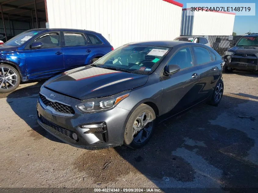 2020 Kia Forte Lxs VIN: 3KPF24AD7LE148719 Lot: 40274348