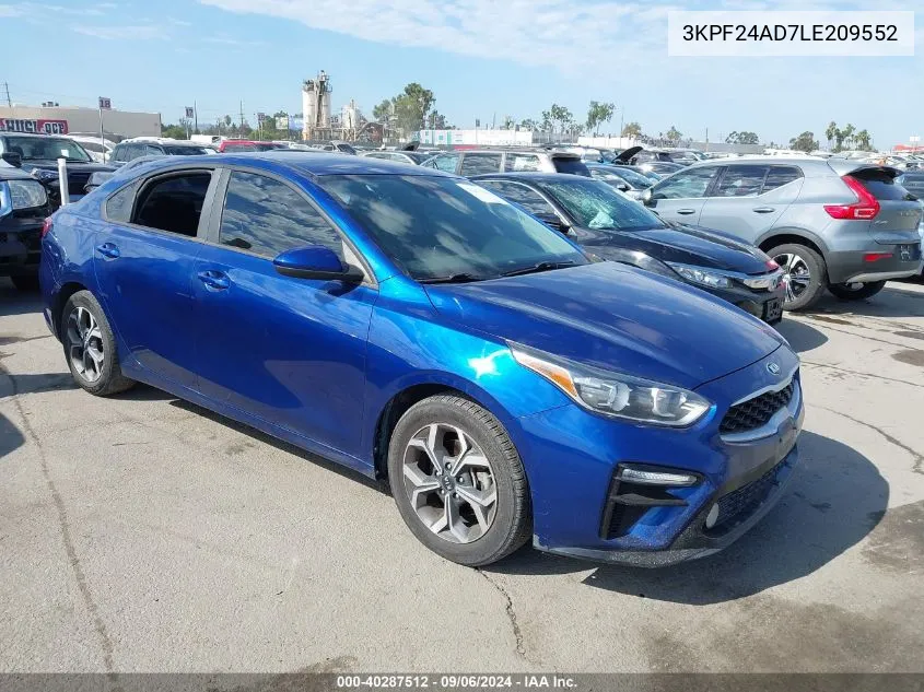 3KPF24AD7LE209552 2020 Kia Forte Lxs