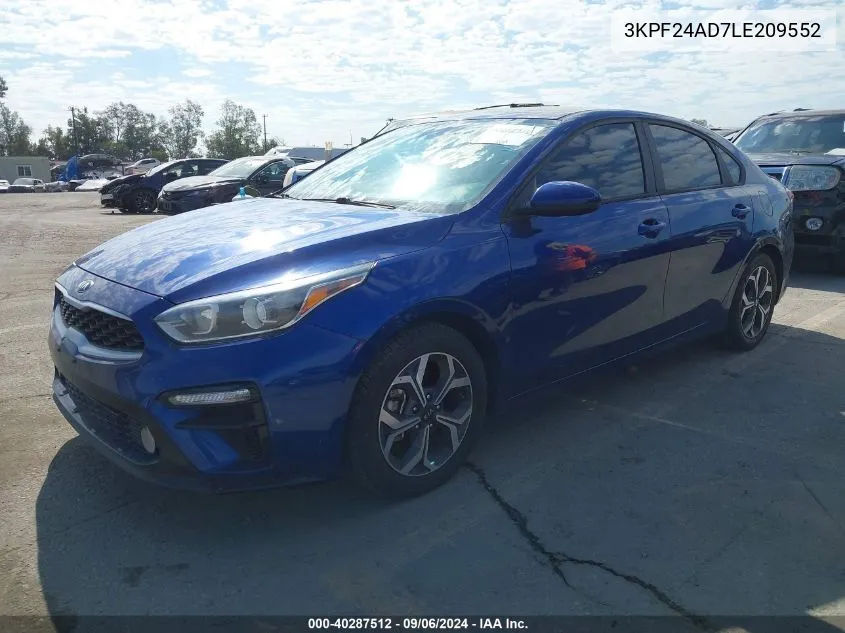 3KPF24AD7LE209552 2020 Kia Forte Lxs