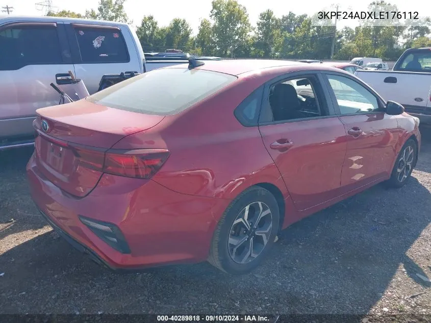 2020 Kia Forte Lxs VIN: 3KPF24ADXLE176112 Lot: 40289818