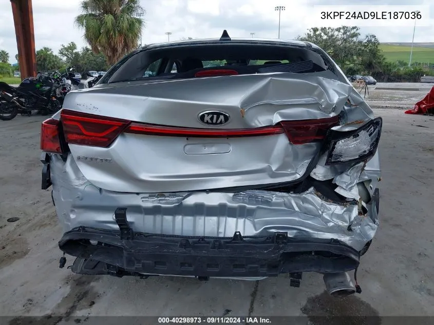 2020 Kia Forte Lxs VIN: 3KPF24AD9LE187036 Lot: 40298973