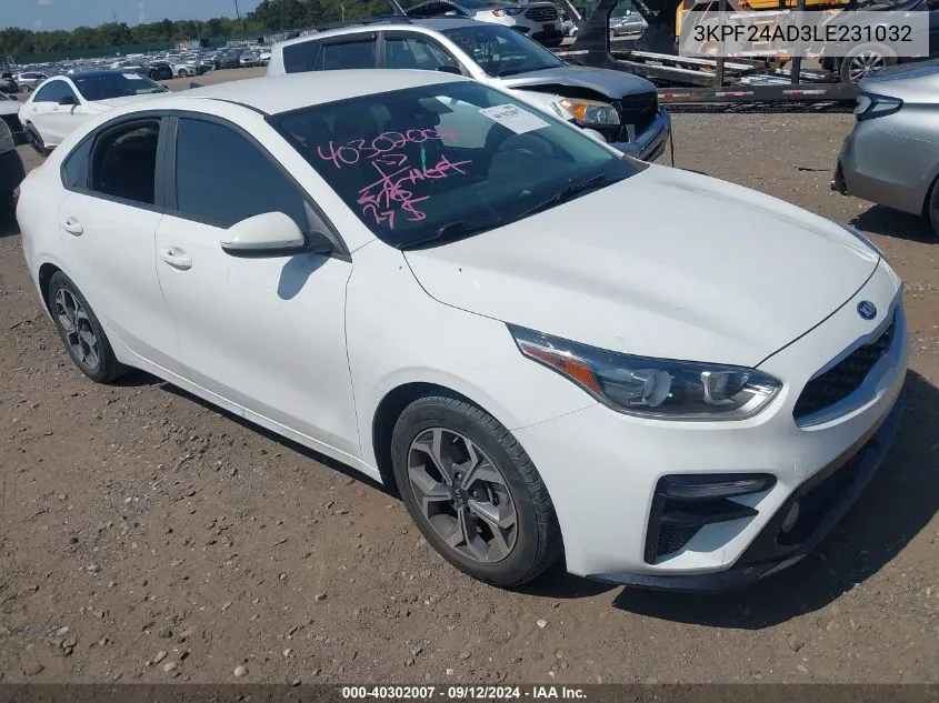 3KPF24AD3LE231032 2020 Kia Forte Lxs