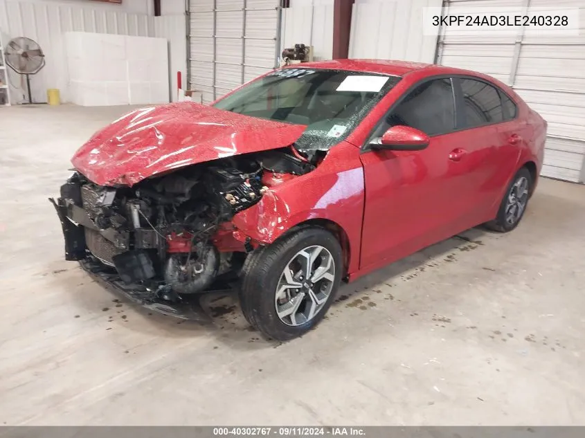 3KPF24AD3LE240328 2020 Kia Forte Lxs