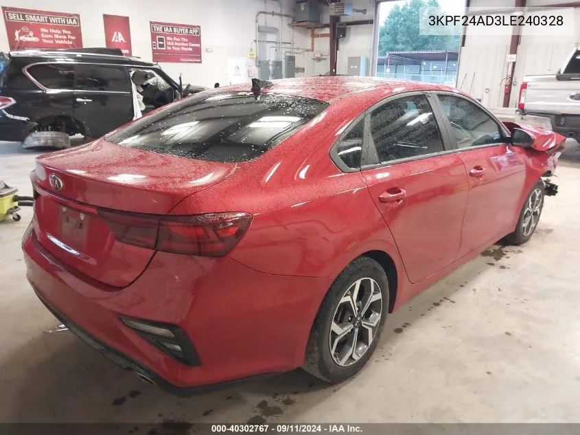 3KPF24AD3LE240328 2020 Kia Forte Lxs