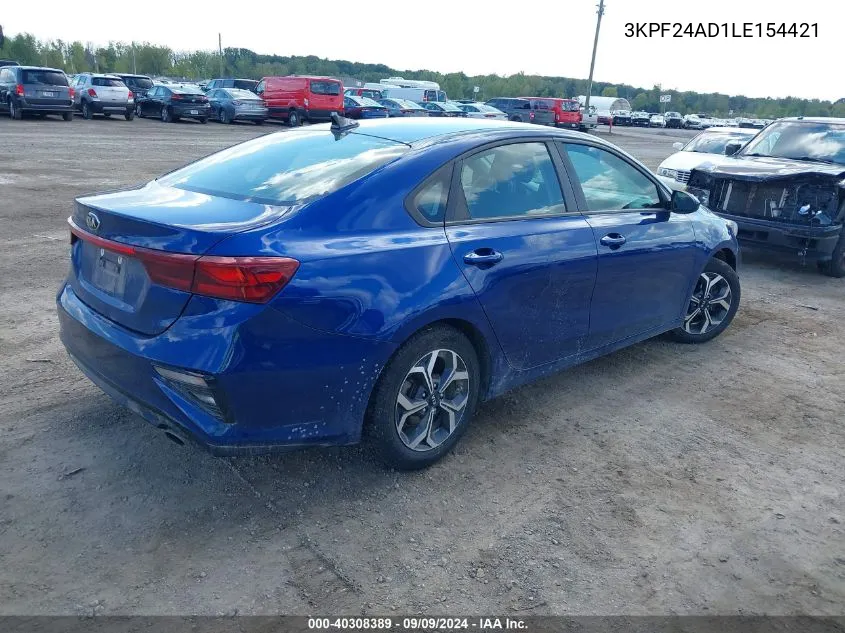 3KPF24AD1LE154421 2020 Kia Forte Lxs