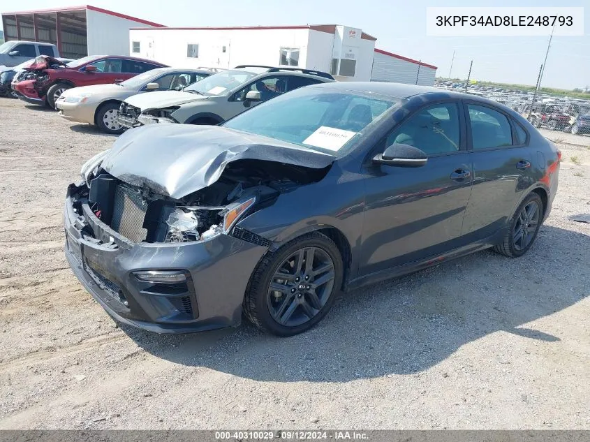 3KPF34AD8LE248793 2020 Kia Forte Gt-Line