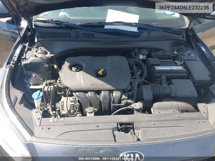 3KPF24AD6LE232238 2020 Kia Forte Lxs