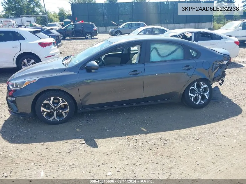 3KPF24AD6LE232238 2020 Kia Forte Lxs