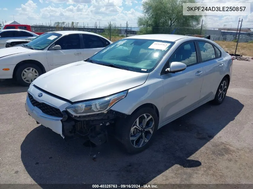 2020 Kia Forte Lxs VIN: 3KPF24AD3LE250857 Lot: 40325763