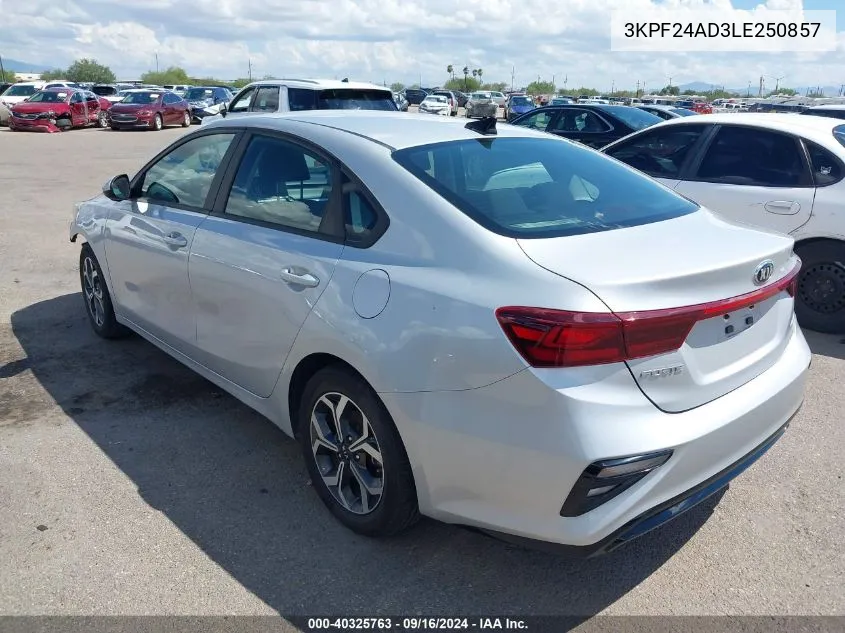 2020 Kia Forte Lxs VIN: 3KPF24AD3LE250857 Lot: 40325763