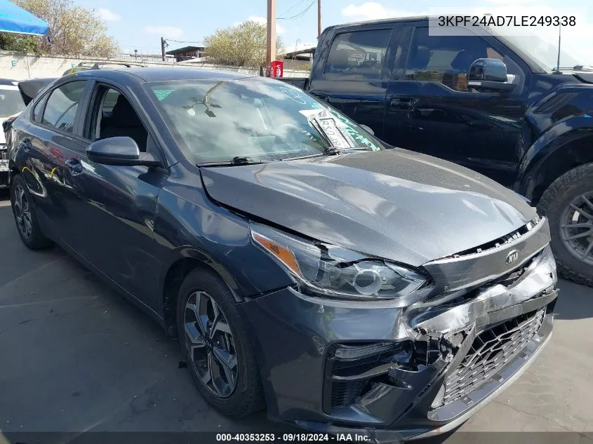 2020 Kia Forte Lxs VIN: 3KPF24AD7LE249338 Lot: 40353253