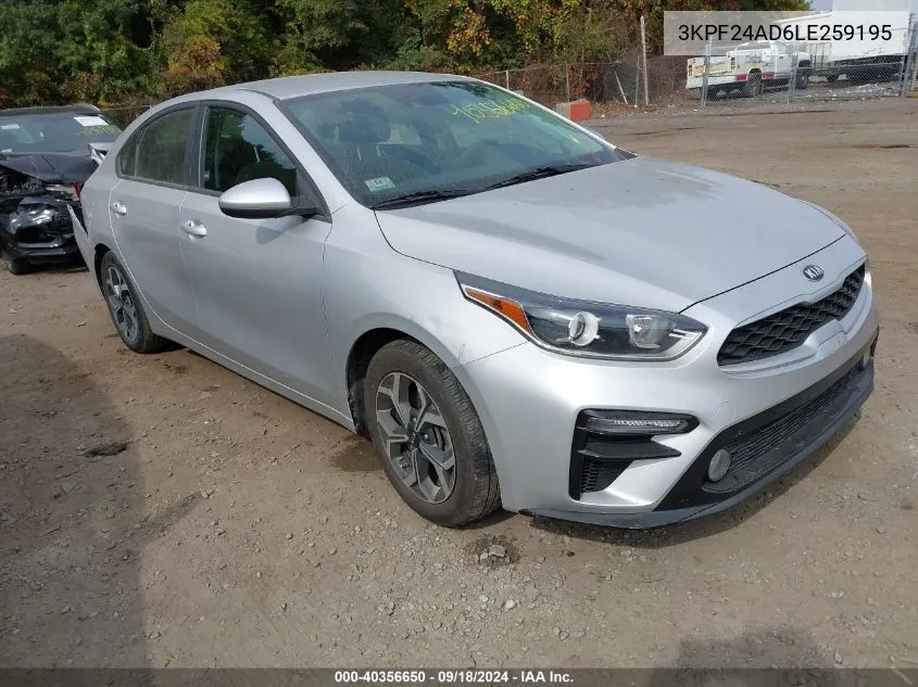 3KPF24AD6LE259195 2020 Kia Forte Fe/Lxs